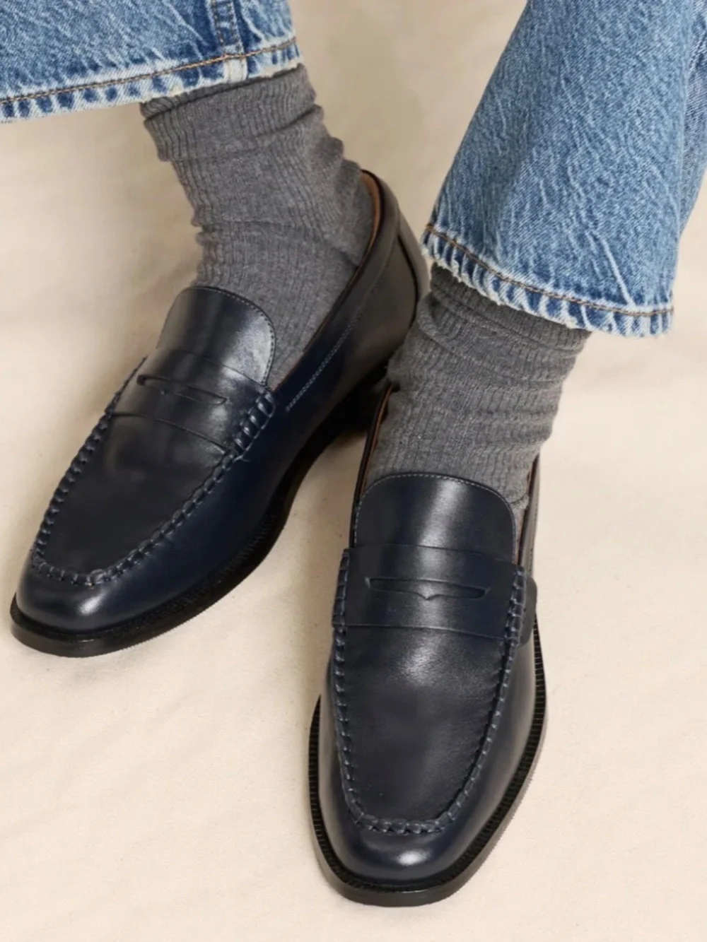 Bared Footwear Maleo Leather Loafers, Size 36
